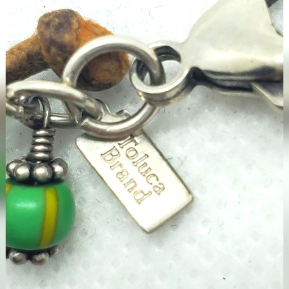 Toluca  Handmade Colorful Semi-precious Mix Beads Bracelet And Sterling Silver . - Picture 4 of 4